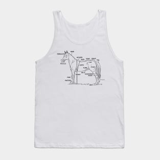 Horse anatomy Tank Top